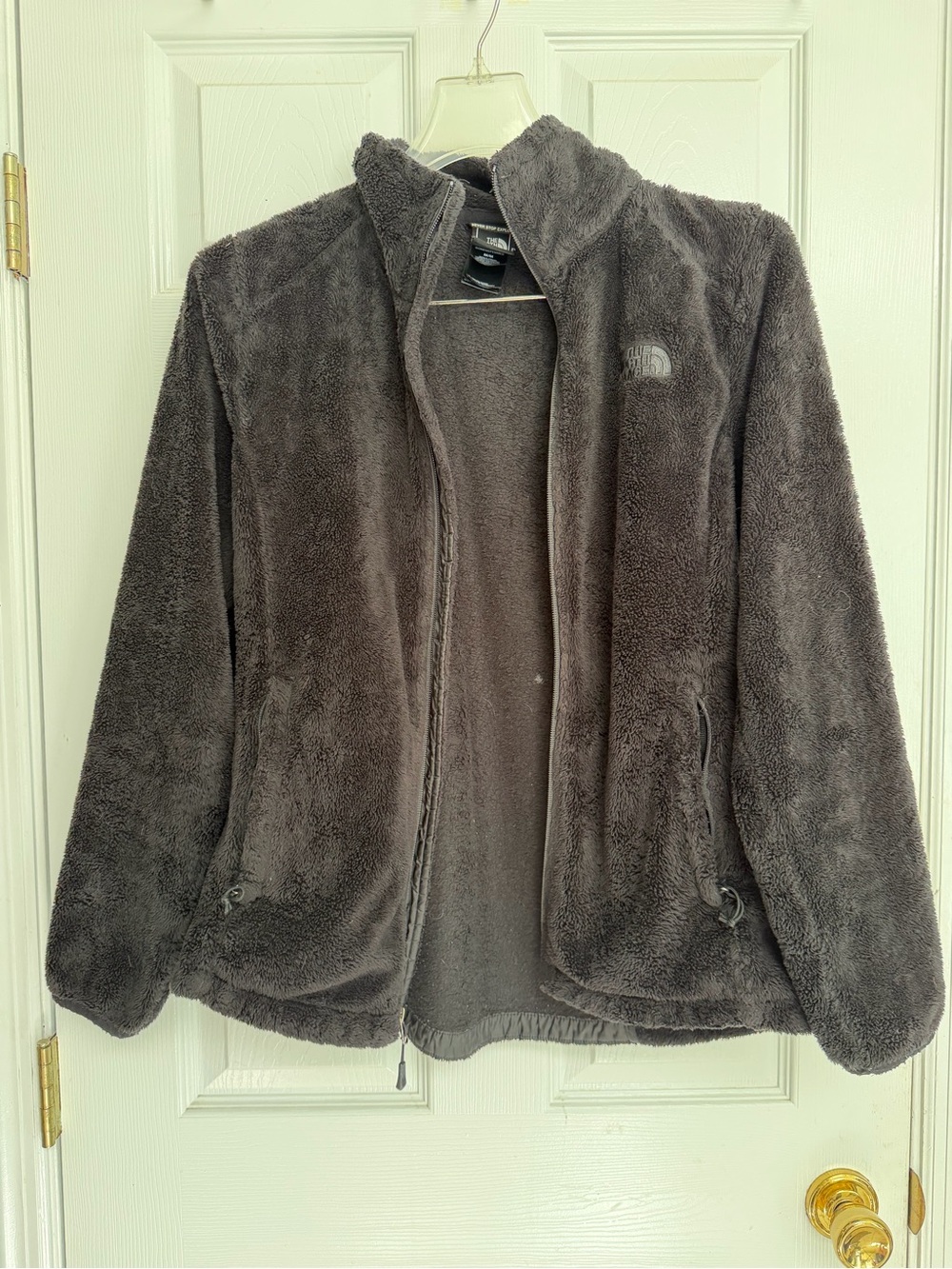 The North Face Women's Charcoal Teddy Fleece Jacket